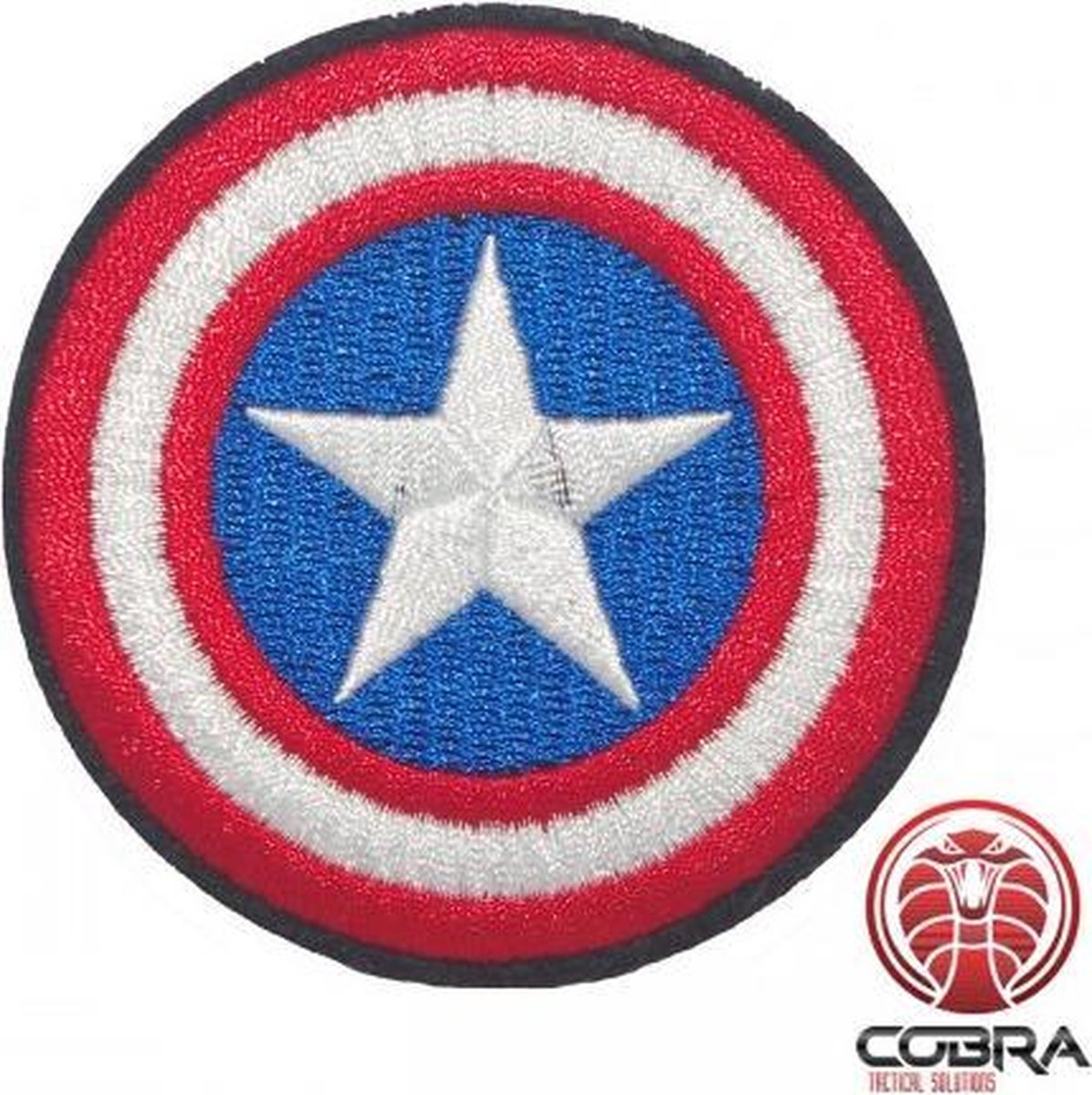 Captain America shield Avengers geborduurde patch | Strijkpatches | Military Airsoft